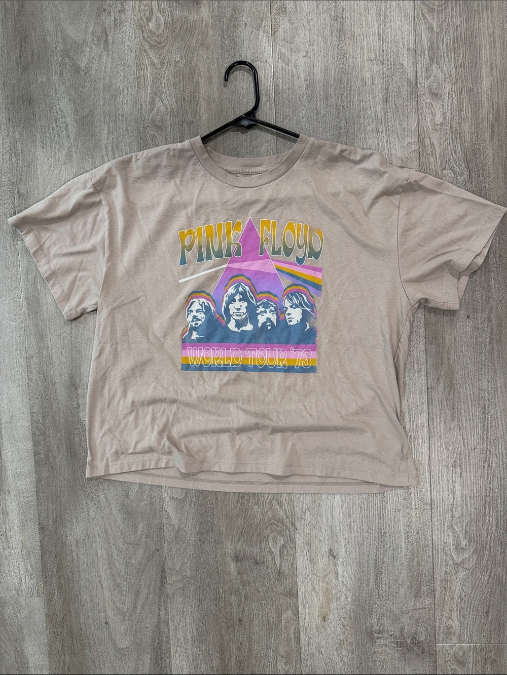 GAP Beige Graphic Pink Floyd World Tour Tee